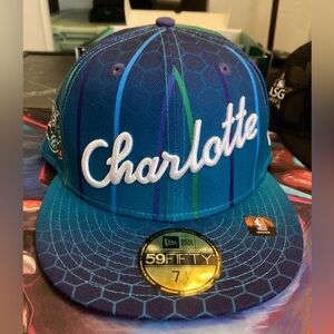 New Era Charlotte Blue and Green Fitted Cap